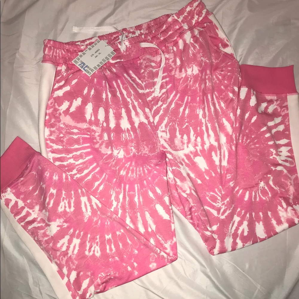 LuLaRoe Breast Cancer Jax Joggers NEW LLR XL